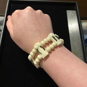 Vintage Alaska Carved Ivory Bracelet